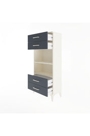 Arges Dolap 2 Raflı 4 Çekmeceli 60x30x134 - S17M055V2A