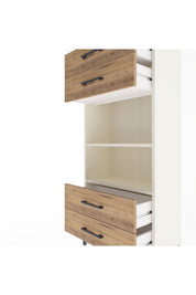 Arges Dolap 2 Raflı 4 Çekmeceli 60x30x134 - S17M055V3A