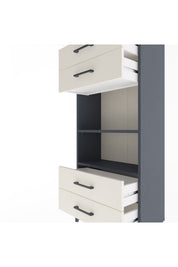 Arges Dolap 2 Raflı 4 Çekmeceli 60x30x134 - S17M055V4A