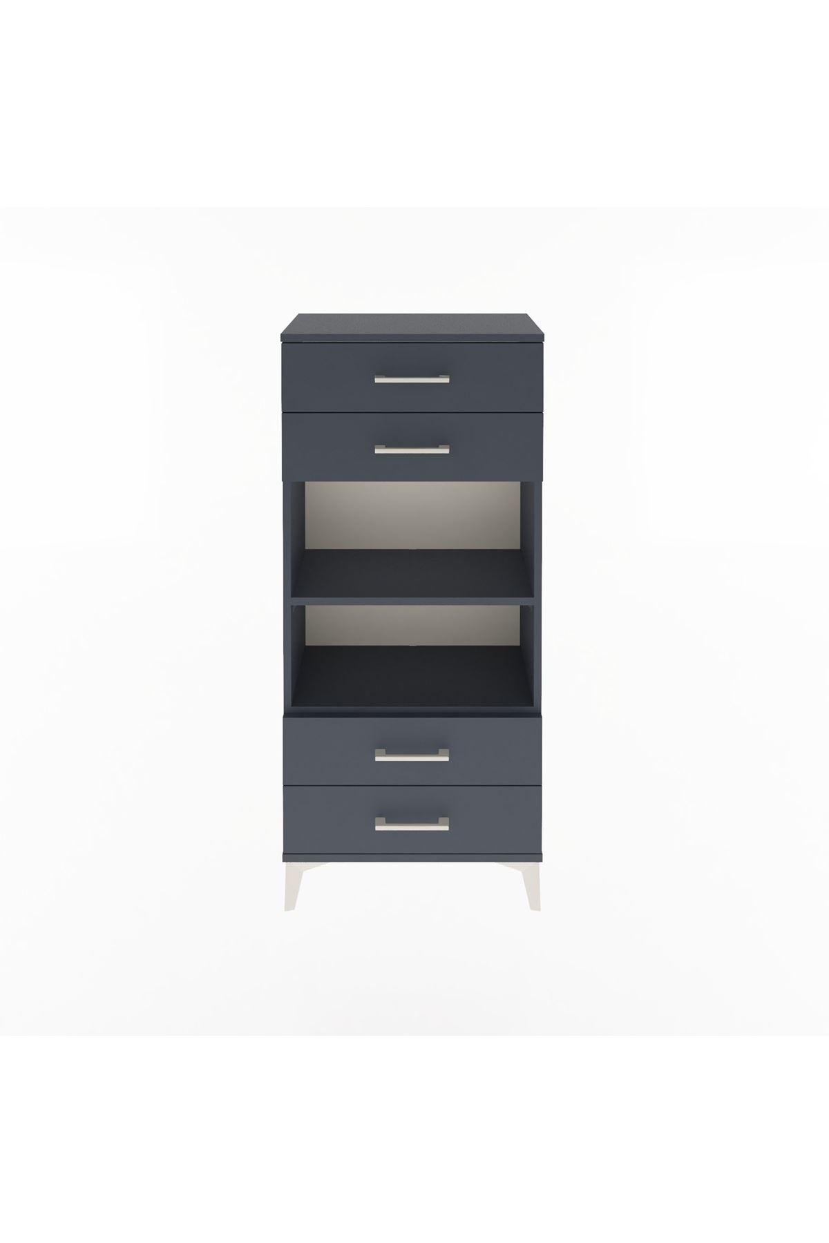 Arges Dolap 2 Raflı 4 Çekmeceli 60x30x134 - S17M055V5A