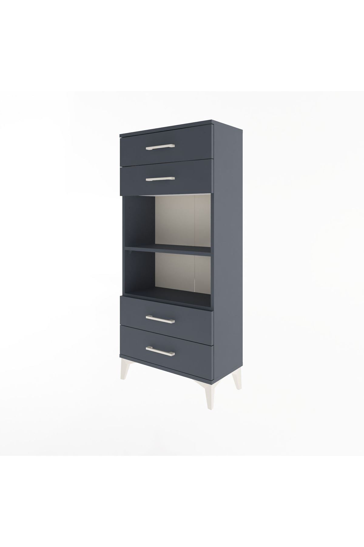 Arges Dolap 2 Raflı 4 Çekmeceli 60x30x134 - S17M055V5A