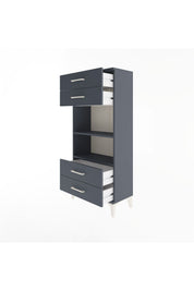 Arges Dolap 2 Raflı 4 Çekmeceli 60x30x134 - S17M055V5A