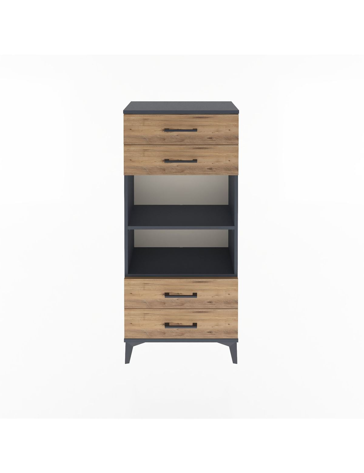 Arges Dolap 2 Raflı 4 Çekmeceli 60x30x134 - S17M055V6A