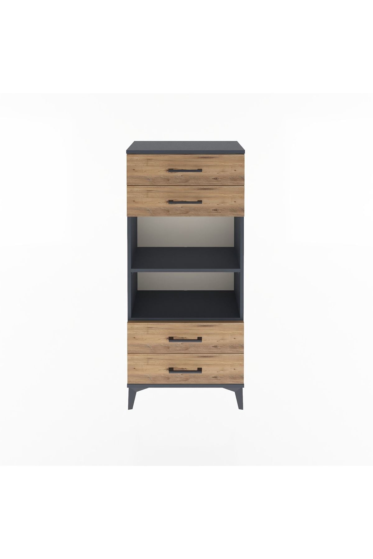 Arges Dolap 2 Raflı 4 Çekmeceli 60x30x134 - S17M055V6A