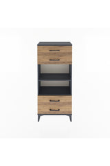 Arges Dolap 2 Raflı 4 Çekmeceli 60x30x134
