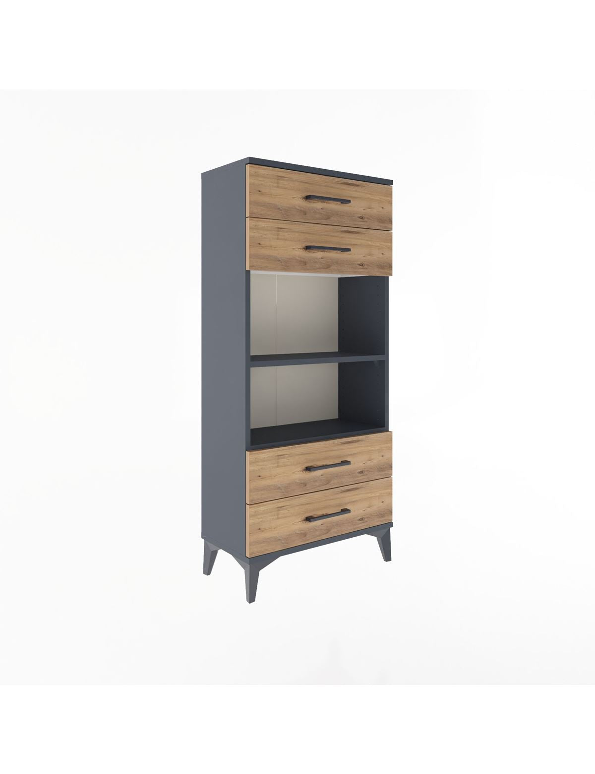 Arges Dolap 2 Raflı 4 Çekmeceli 60x30x134 - S17M055V6A