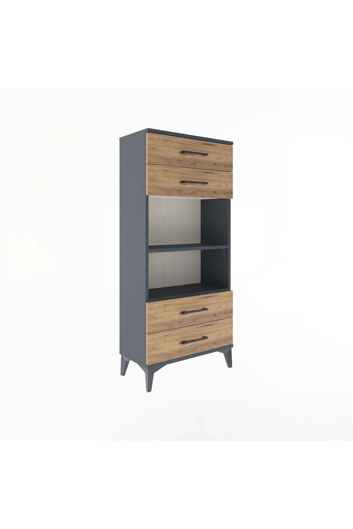 Arges Dolap 2 Raflı 4 Çekmeceli 60x30x134 - S17M055V6A