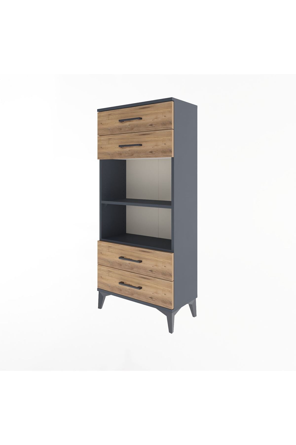 Arges Dolap 2 Raflı 4 Çekmeceli 60x30x134 - S17M055V6A