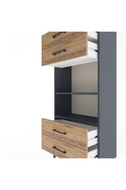 Arges Dolap 2 Raflı 4 Çekmeceli 60x30x134 - S17M055V6A