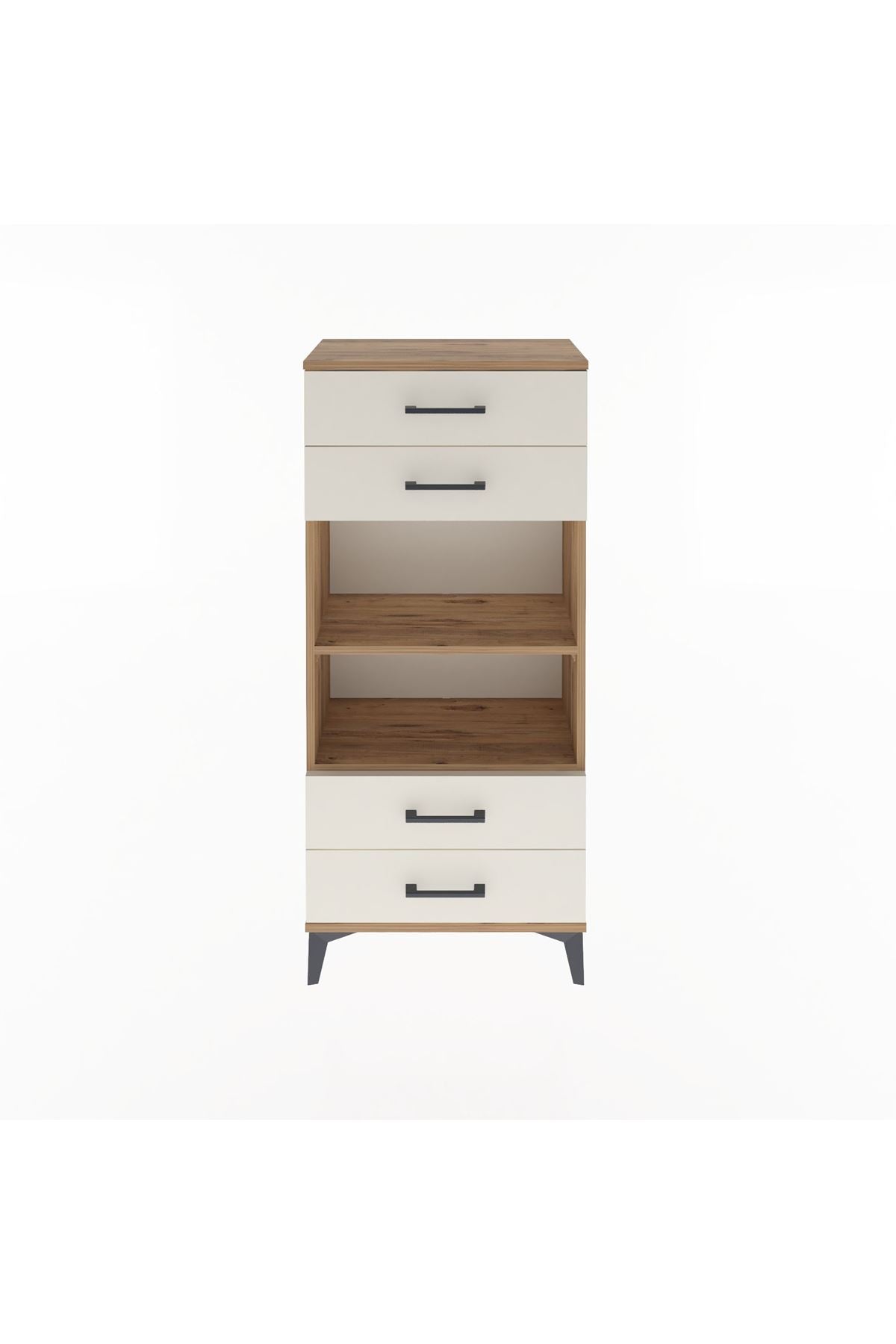 Arges Dolap 2 Raflı 4 Çekmeceli 60x30x134 - S17M055V7A