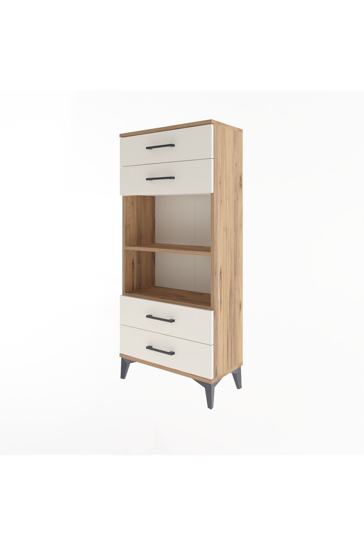 Arges Dolap 2 Raflı 4 Çekmeceli 60x30x134 - S17M055V7A