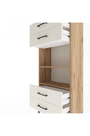 Arges Dolap 2 Raflı 4 Çekmeceli 60x30x134 - S17M055V7A