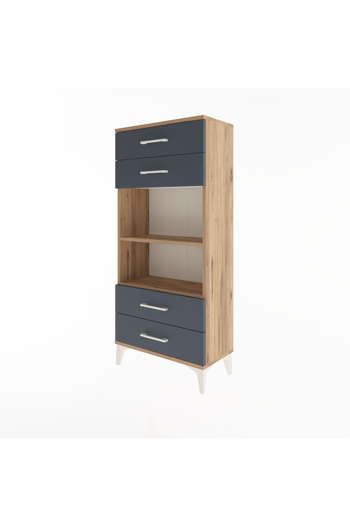 Arges Dolap 2 Raflı 4 Çekmeceli 60x30x134 - S17M055V8A