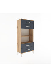 Arges Dolap 2 Raflı 4 Çekmeceli 60x30x134 - S17M055V8A