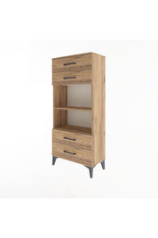 Arges Dolap 2 Raflı 4 Çekmeceli 60x30x134 - S17M055V9A