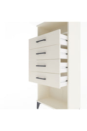 Arges Dolap Tek Raflı 4 Çekmeceli 60x30x134 - S17M056V1A