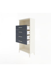 Arges Dolap Tek Raflı 4 Çekmeceli 60x30x134 - S17M056V2A