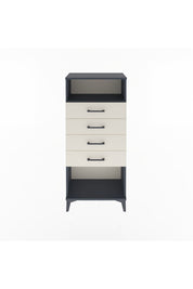 Arges Dolap Tek Raflı 4 Çekmeceli 60x30x134 - S17M056V4A