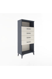 Arges Dolap Tek Raflı 4 Çekmeceli 60x30x134 - S17M056V4A