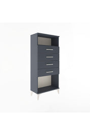 Arges Dolap Tek Raflı 4 Çekmeceli 60x30x134 - S17M056V5A