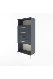 Arges Dolap Tek Raflı 4 Çekmeceli 60x30x134 - S17M056V5A