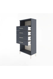 Arges Dolap Tek Raflı 4 Çekmeceli 60x30x134 - S17M056V5A