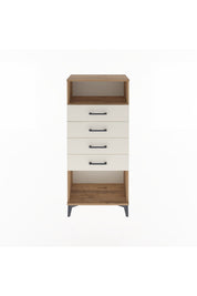 Arges Dolap Tek Raflı 4 Çekmeceli 60x30x134 - S17M056V7A