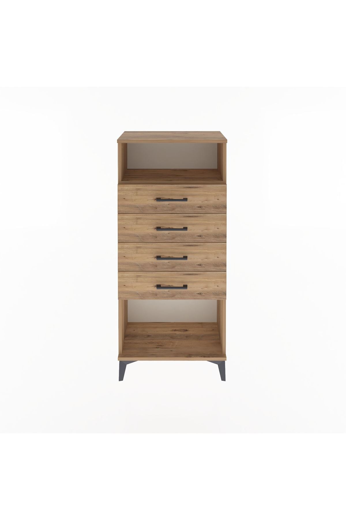 Arges Dolap Tek Raflı 4 Çekmeceli 60x30x134 - S17M056V9A