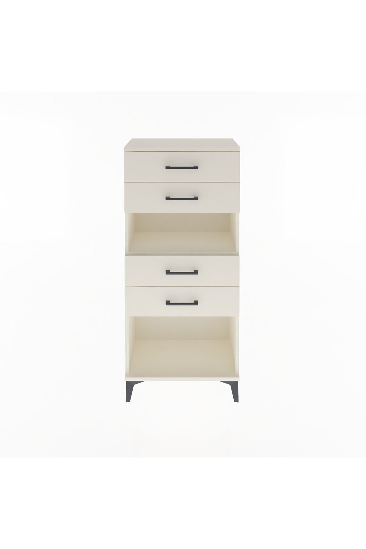 Arges Dolap Tek Raflı 4 Çekmeceli 60x30x134 - S17M057V1A