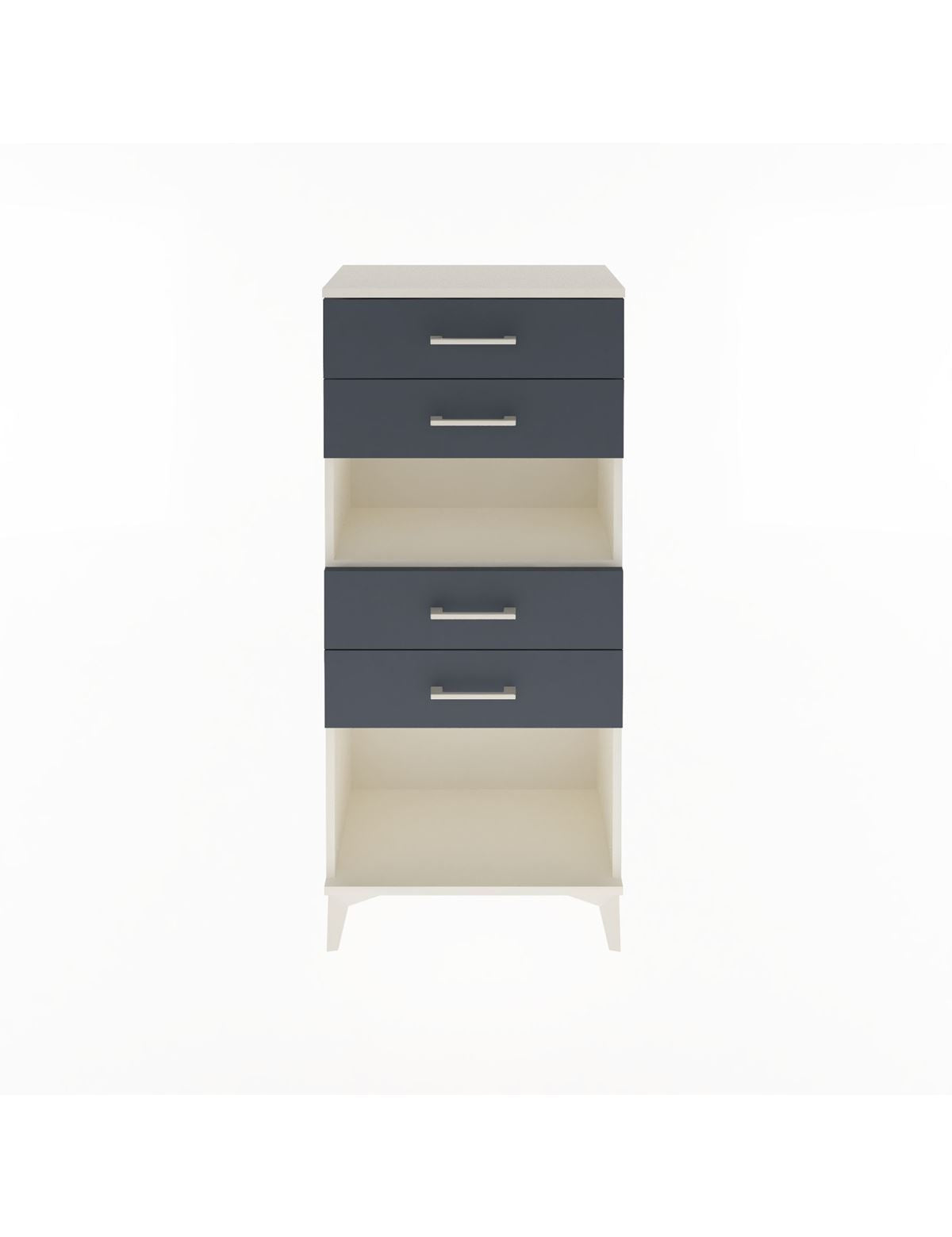 Arges Dolap Tek Raflı 4 Çekmeceli 60x30x134 - S17M057V2A