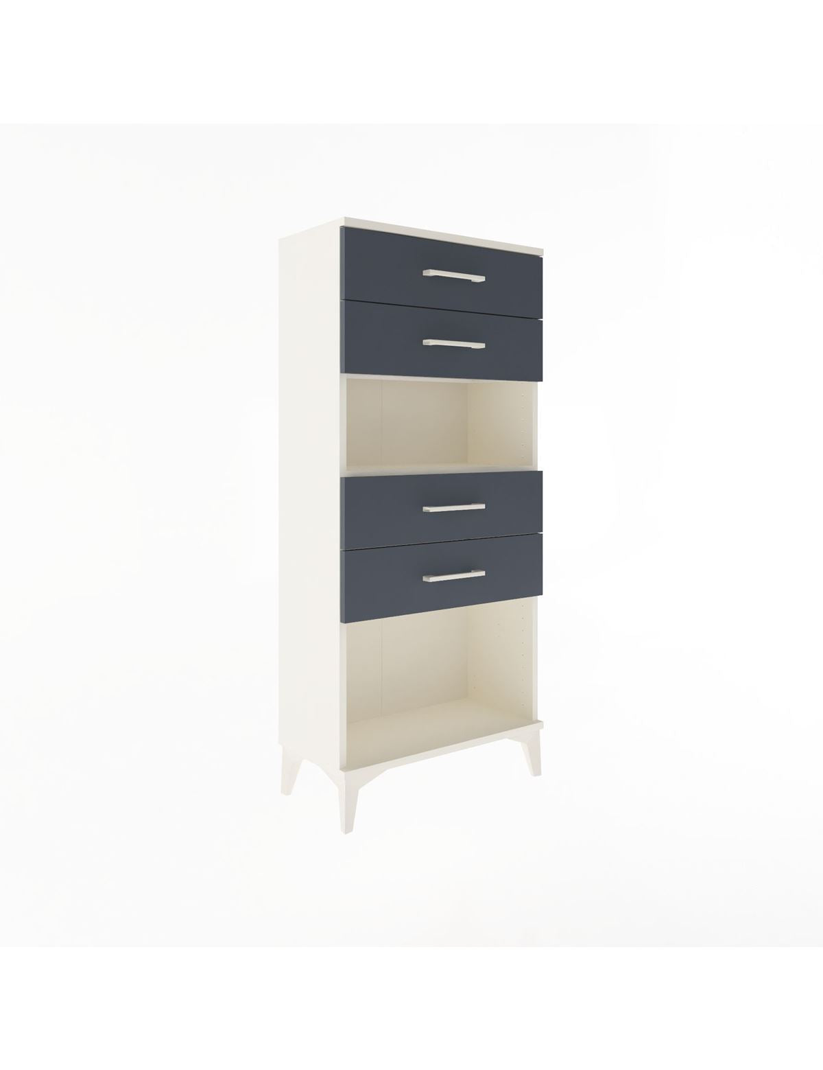 Arges Dolap Tek Raflı 4 Çekmeceli 60x30x134 - S17M057V2A