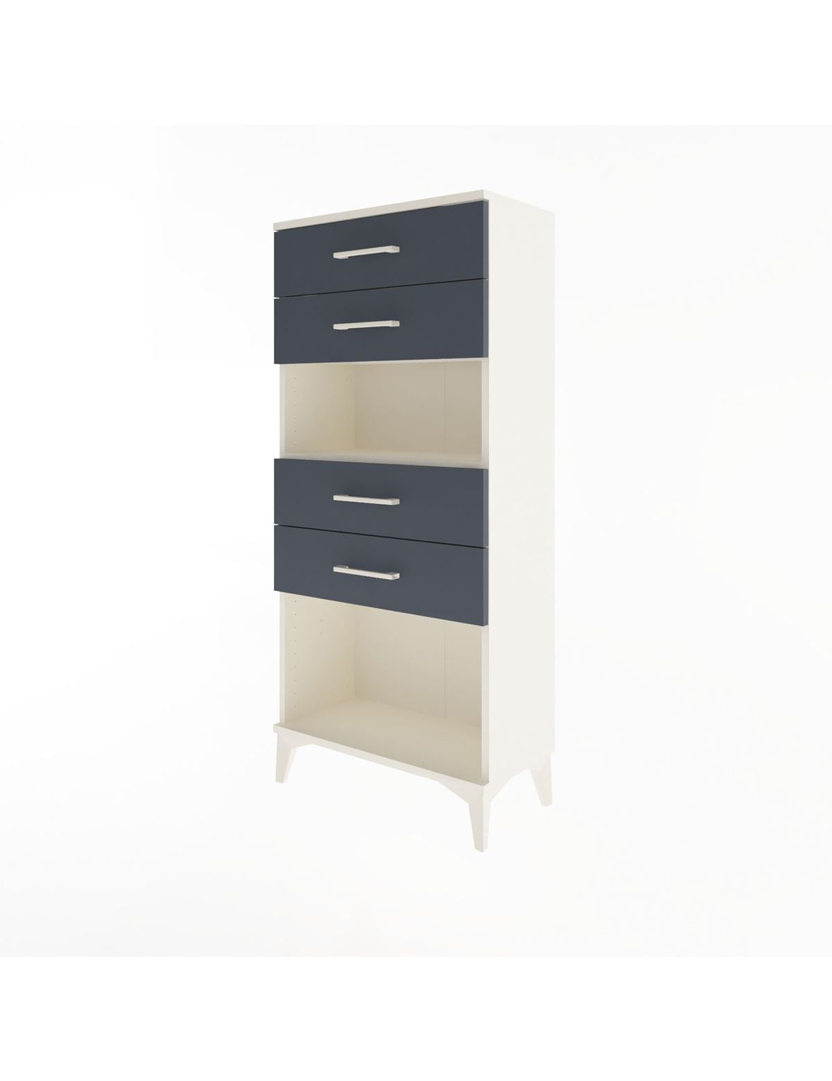 Arges Dolap Tek Raflı 4 Çekmeceli 60x30x134 - S17M057V2A