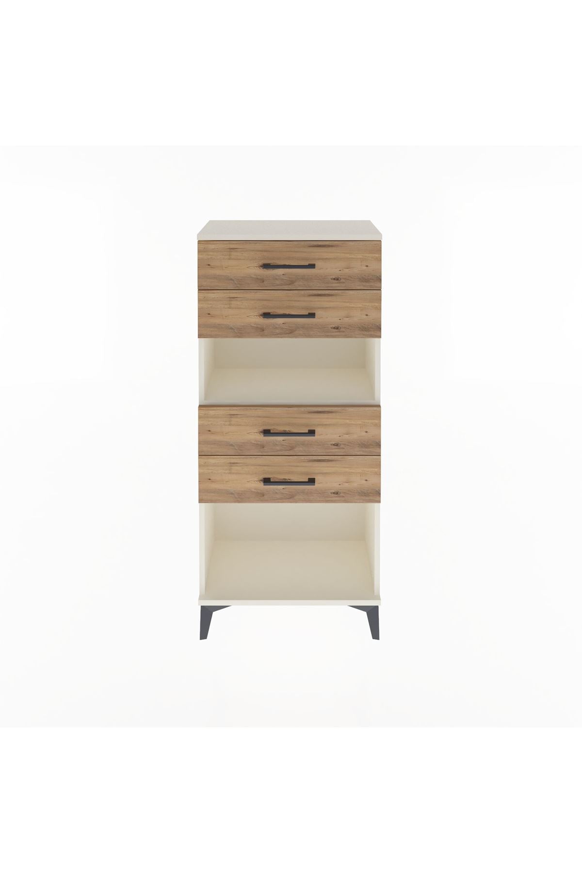 Arges Dolap Tek Raflı 4 Çekmeceli 60x30x134 - S17M057V3A