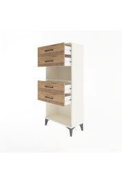 Arges Dolap Tek Raflı 4 Çekmeceli 60x30x134 - S17M057V3A