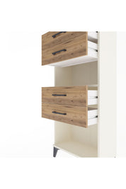 Arges Dolap Tek Raflı 4 Çekmeceli 60x30x134 - S17M057V3A