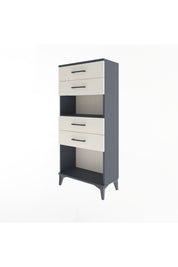 Arges Dolap Tek Raflı 4 Çekmeceli 60x30x134 - S17M057V4A