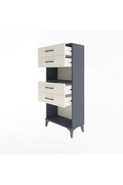Arges Dolap Tek Raflı 4 Çekmeceli 60x30x134 - S17M057V4A