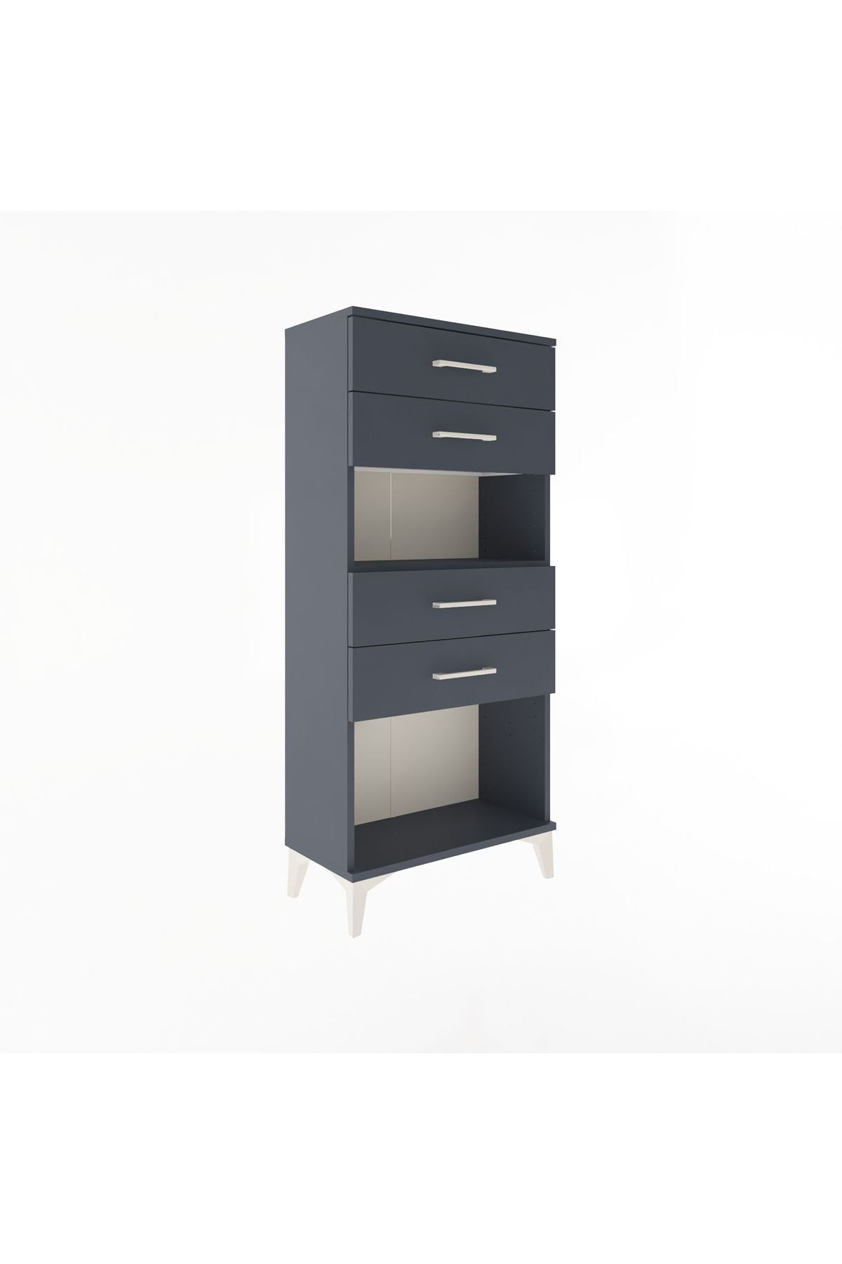 Arges Dolap Tek Raflı 4 Çekmeceli 60x30x134 - S17M057V5A