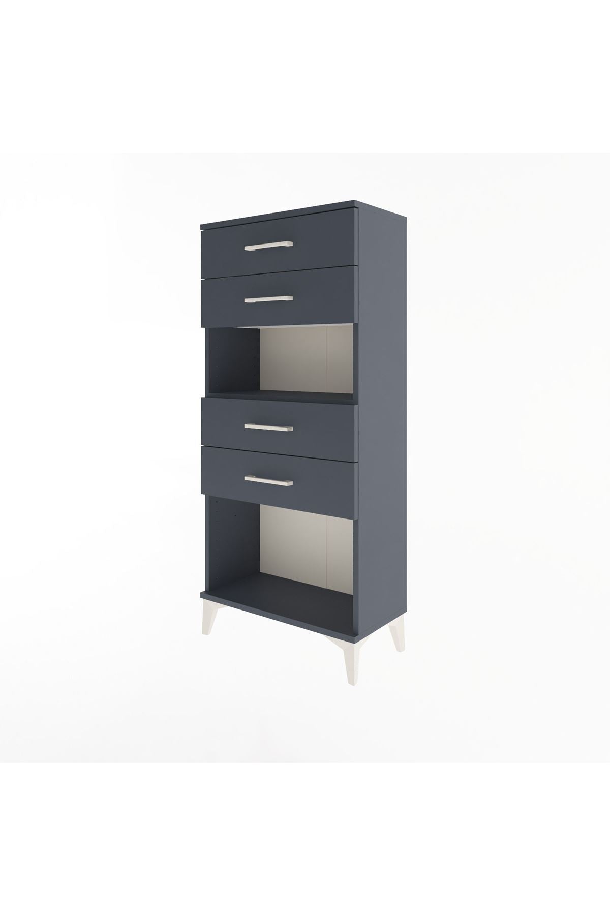 Arges Dolap Tek Raflı 4 Çekmeceli 60x30x134 - S17M057V5A