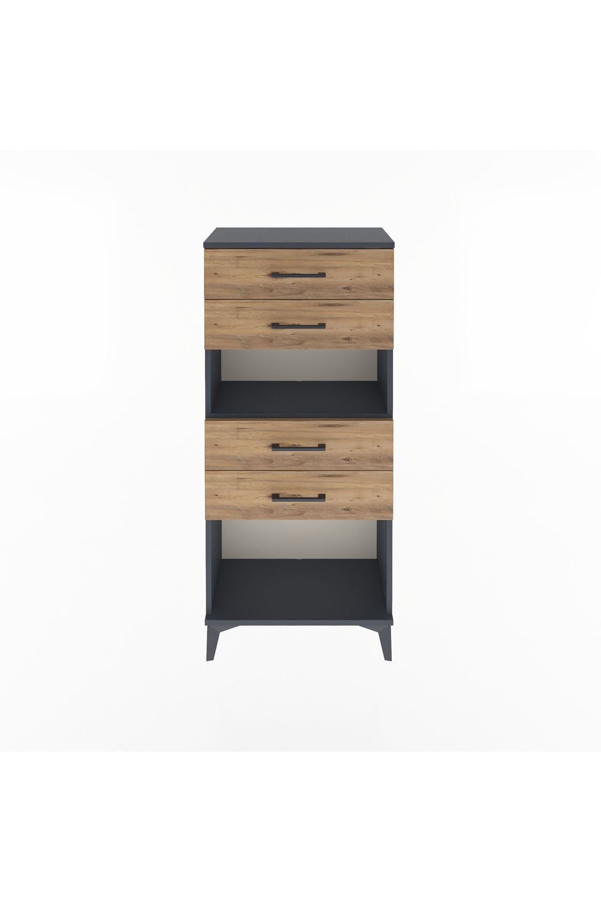 Arges Dolap Tek Raflı 4 Çekmeceli 60x30x134 - S17M057V6A