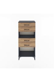 Arges Dolap Tek Raflı 4 Çekmeceli 60x30x134 - S17M057V6A