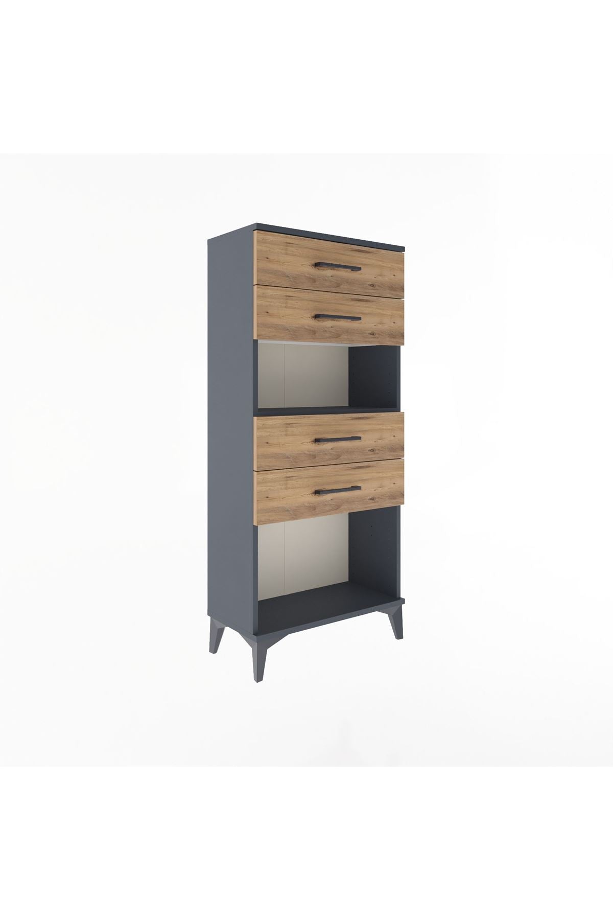 Arges Dolap Tek Raflı 4 Çekmeceli 60x30x134 - S17M057V6A