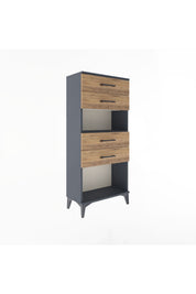 Arges Dolap Tek Raflı 4 Çekmeceli 60x30x134 - S17M057V6A