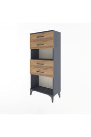 Arges Dolap Tek Raflı 4 Çekmeceli 60x30x134 - S17M057V6A