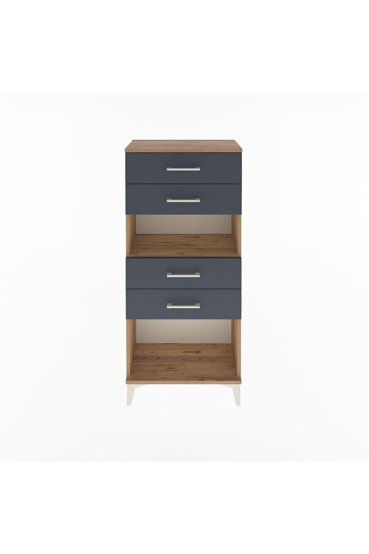 Arges Dolap Tek Raflı 4 Çekmeceli 60x30x134 - S17M057V8A
