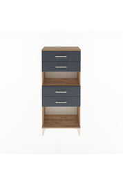 Arges Dolap Tek Raflı 4 Çekmeceli 60x30x134 - S17M057V8A