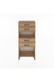 Arges Dolap Tek Raflı 4 Çekmeceli 60x30x134 - S17M057V9A