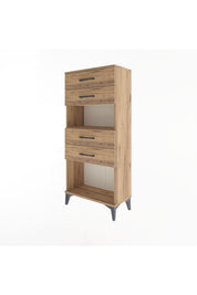 Arges Dolap Tek Raflı 4 Çekmeceli 60x30x134 - S17M057V9A