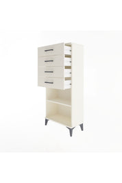 Arges Dolap Tek Raflı 4 Çekmeceli 60x30x134 - S17M058V1A