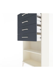 Arges Dolap Tek Raflı 4 Çekmeceli 60x30x134 - S17M058V2A